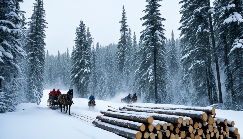 Traditional Horse Logging